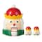 Glitzhome® Dolomite Christmas Nutcracker Cookie Jar Set